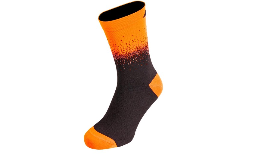 MEIAS KTM FACTORY TEAM LARANJA/PRETO (36-39)